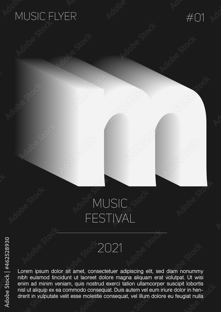 Vector poster for a live music festival or event.