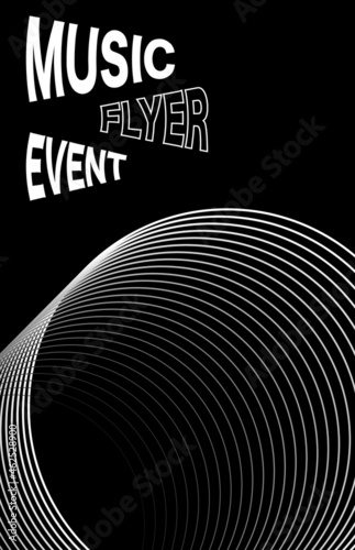Vector poster for a live music festival or event. 