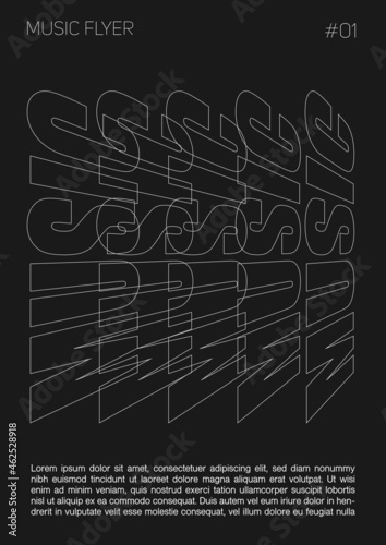 Obraz na płótnie Vector poster for a live music festival or event. w salonie
