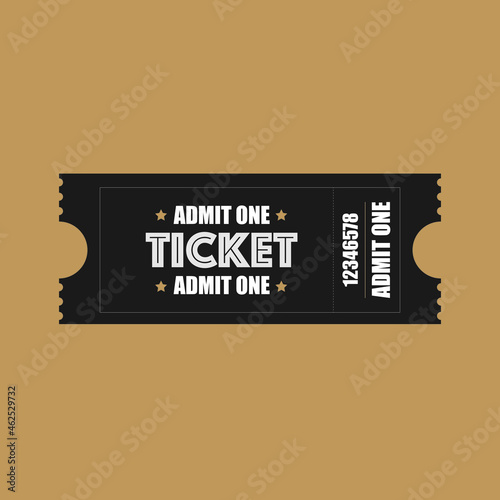 Modern Ticket template to use for event or celebrate