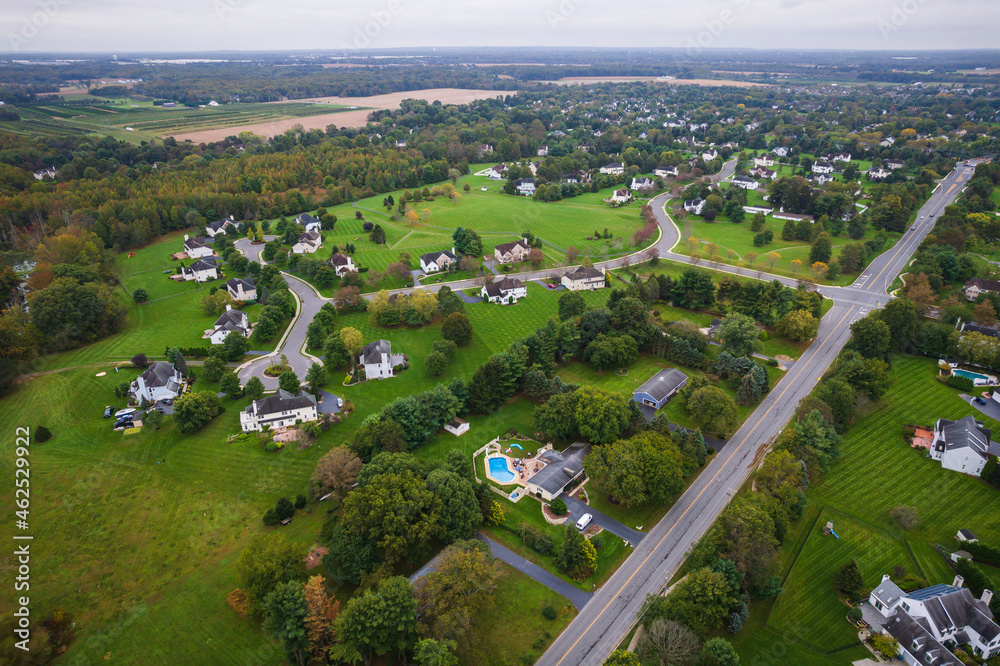 Aerial Drone of Cranbury Plainsbor Princeton