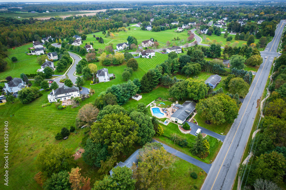 Aerial Drone of Cranbury Plainsbor Princeton