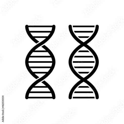 DNA genetic engineering vector icon 
