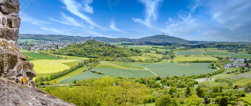 Fototapeta Naklejka Na Ścianę i Meble -  Panoramic view from castle Gleiberg