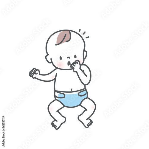 かわいい赤ちゃんのイラスト素材