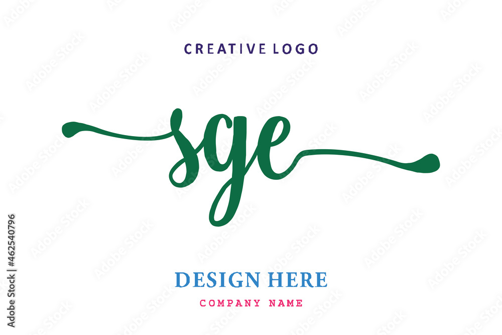 SGE lettering logo is simple, easy to understand and authoritative SGE lettering logo is simple, easy to understand and authoritative