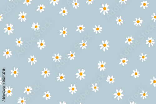 Flower background desktop wallpaper, cute vector