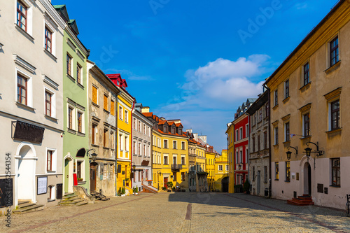 Picturesque streets of the city Lublin. Poland