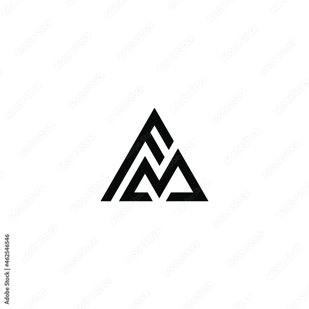fm latter vector logo abstrack fm latter vector logo abstrack