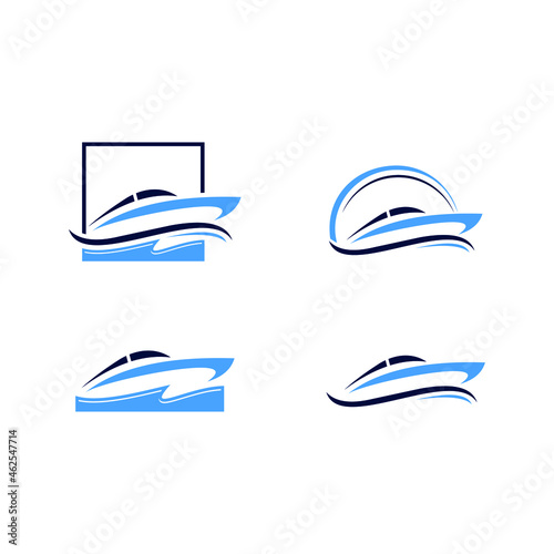 Boat Collection of logo design 