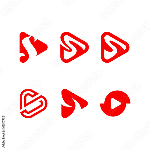 Letter S play collection logo design
