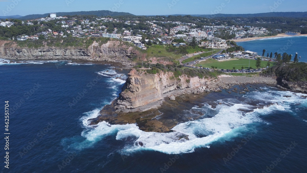 aerial shot of the skillion at terrigal
