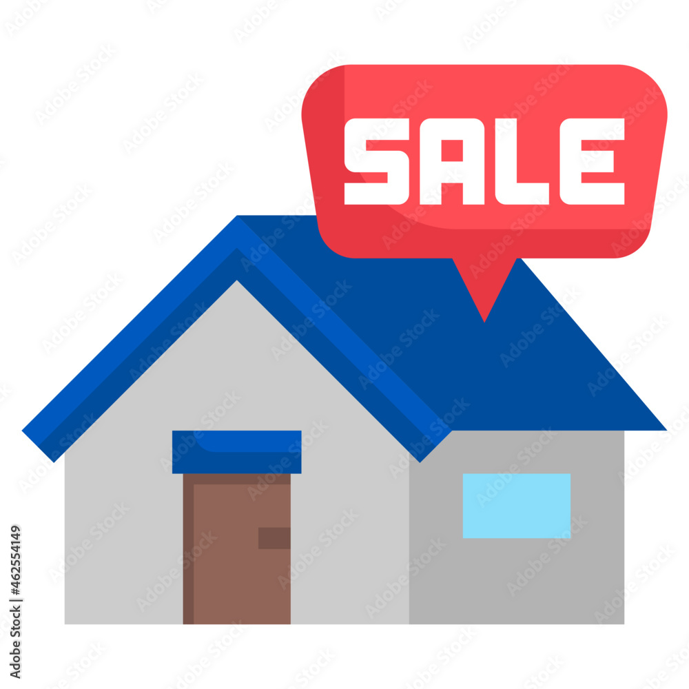 HOUSE FOR SALE flat icon,linear,outline,graphic,illustration HOUSE FOR SALE flat icon,linear,outline,graphic,illustration