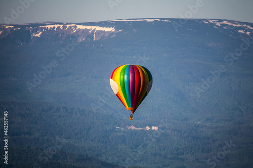 Balon nad miastem Jelenia Góra