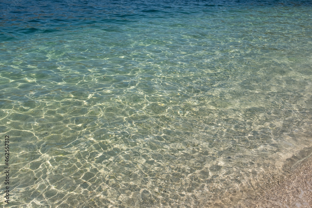 Clear blue water of Adriatic sea
