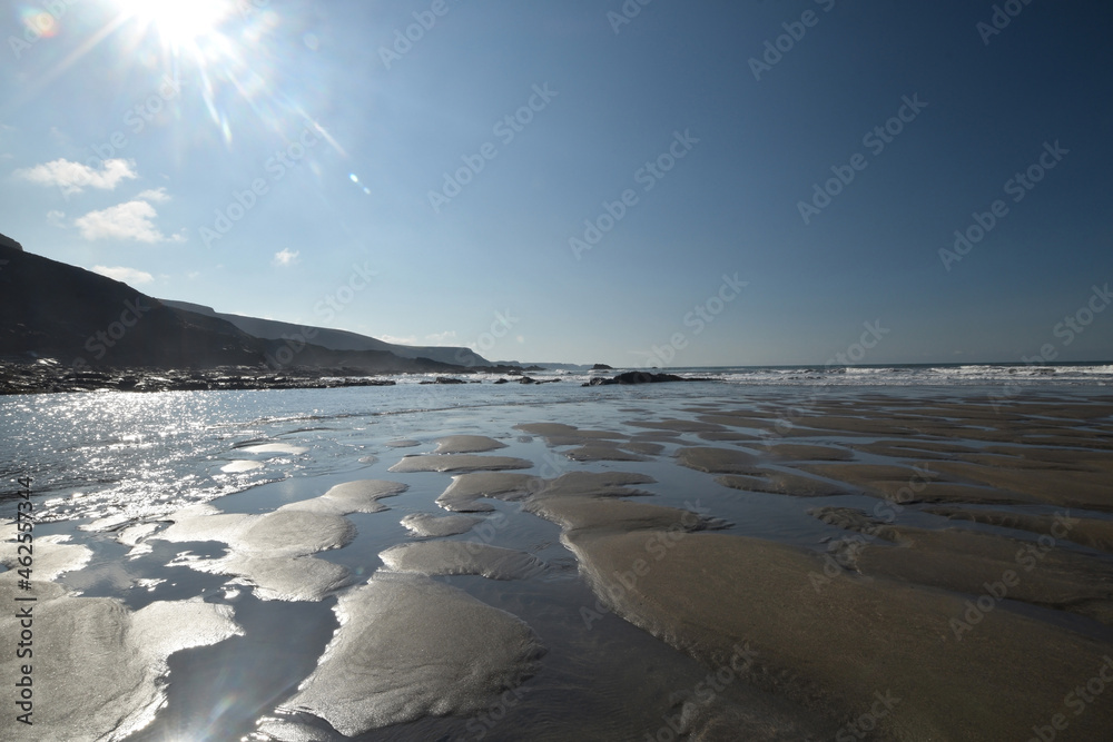 Fototapeta premium Strangles Beach North Cornish Coast