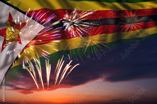 Flag of Zimbabwe for Independence day