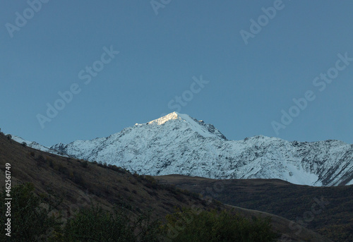 Mountain peak in North Ossetia, Russia