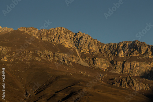 Hills and mountains in North Ossetia, Russia