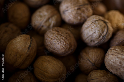 close-up of healthy, organic Australian walnuts in a bowl