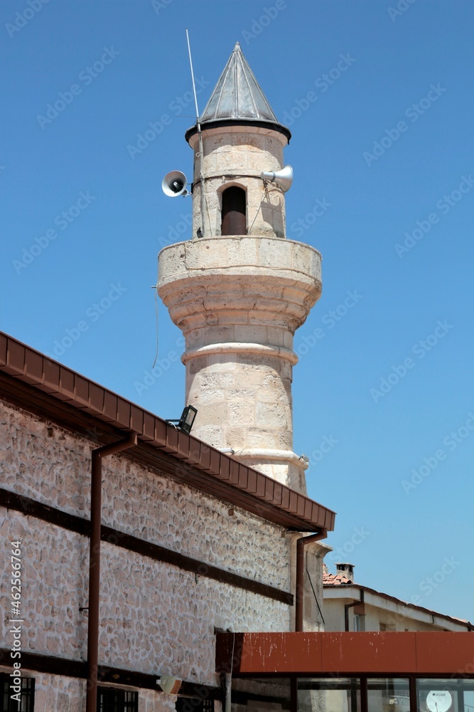 Obruk Mosque in Obruk Village of Konya. Seljuk period. The woodwork inside the mosque is very beautiful.