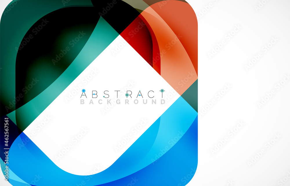 Minimal background. Abstract square shape with round corners created with wavy forms. Vector Illustration For Wallpaper, Banner, Background, Landing Page Minimal background. Abstract square shape with round corners created with wavy forms. Vector Illustration For Wallpaper, Banner, Background, Landing Page