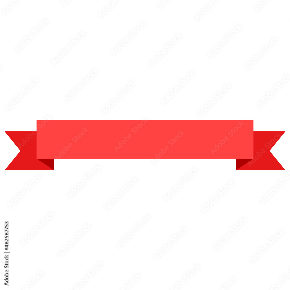 red ribbon banner. red ribbon banner.