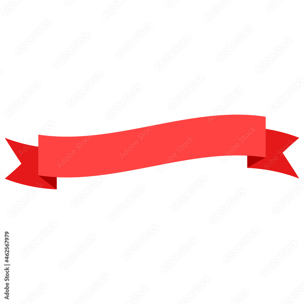 red ribbon banner. red ribbon banner.