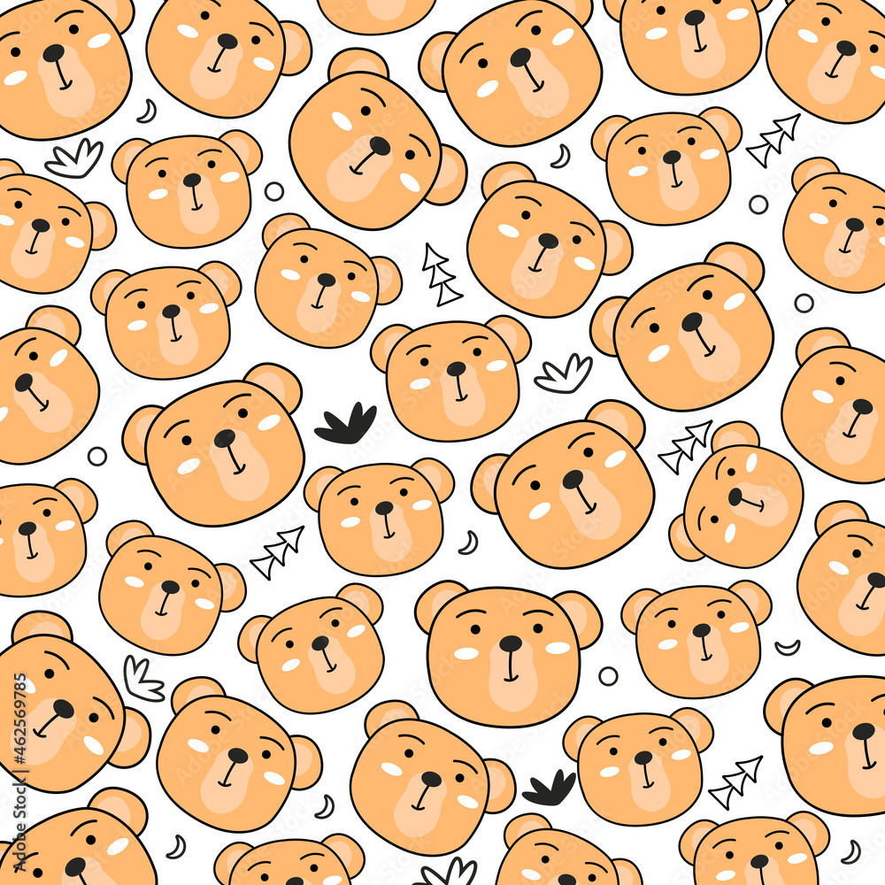 Illustration background seamless animal cute Illustration background seamless animal cute