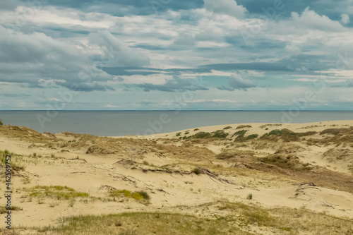 Curonian Spit is a nature reserve. Unique sand dunes on the Baltic coast.