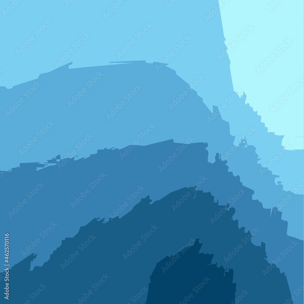 Fototapeta premium Abstract image with shades of blue. Simplified minimalism in contemporary art.