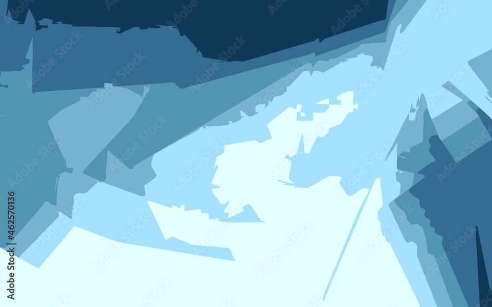 Abstract image with shades of blue. Simplified minimalism in contemporary art. Abstract image with shades of blue. Simplified minimalism in contemporary art.