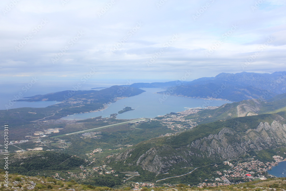 view on the bay of kotor, Montenegro, Europe