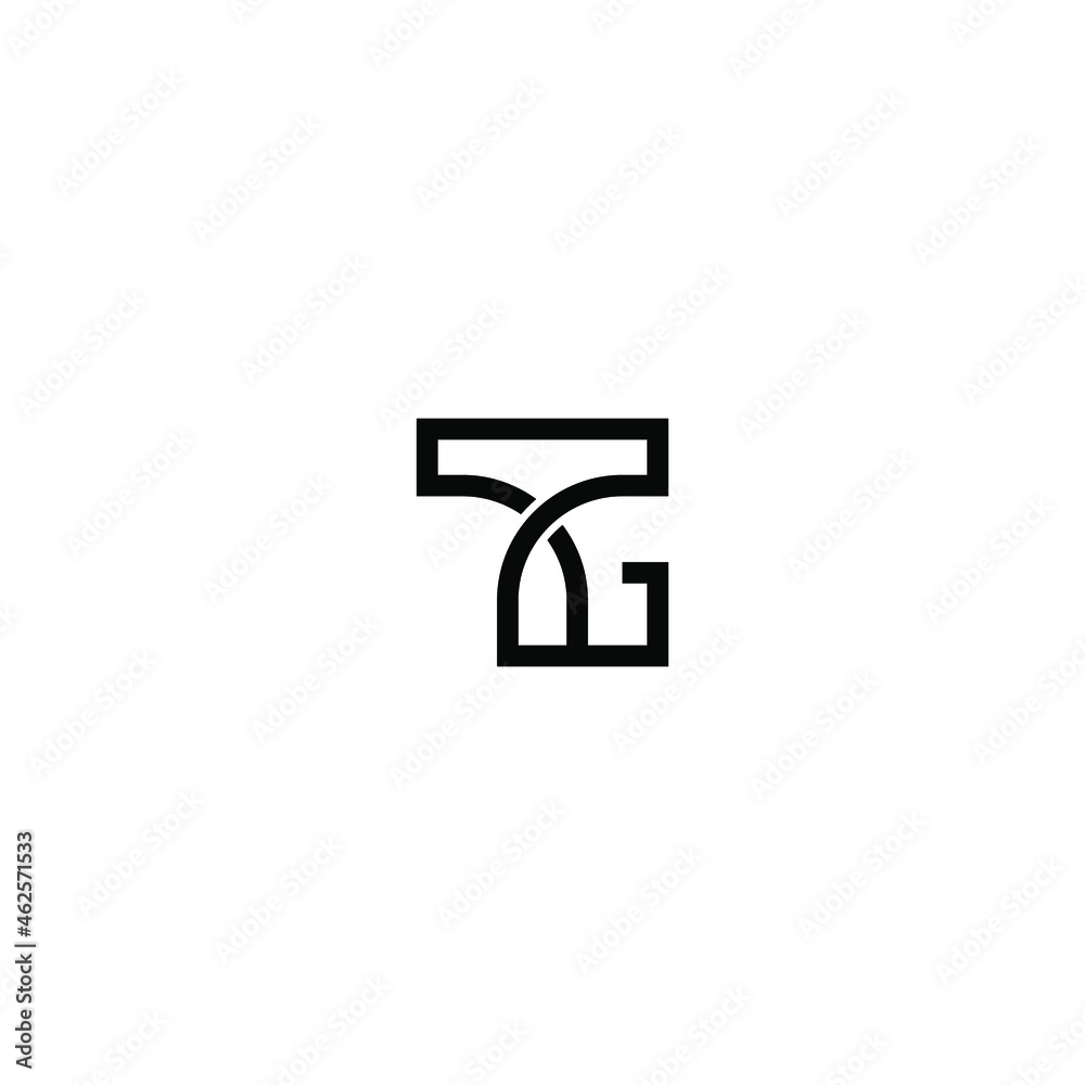 Initial letter TG logo design vector Initial letter TG logo design vector