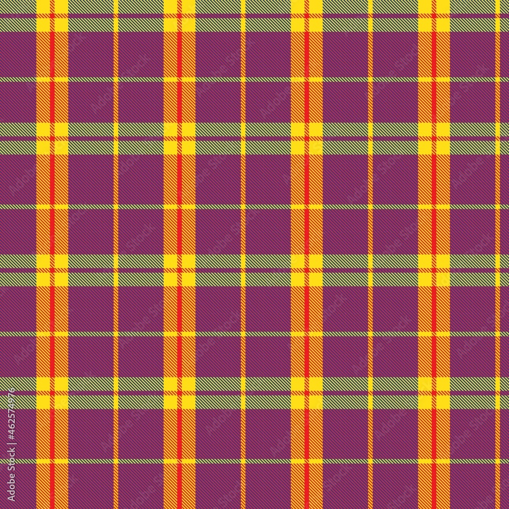 Obraz premium Rainbow Plaid Tartan Checkered Seamless Pattern