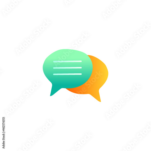 Chatting icon in gradient color style