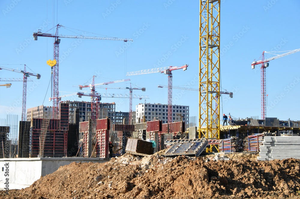 Construction of a new residential complex Novoye Vnukovo.