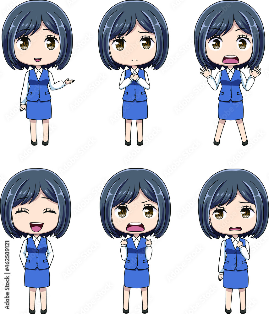 女性OLミニキャラ