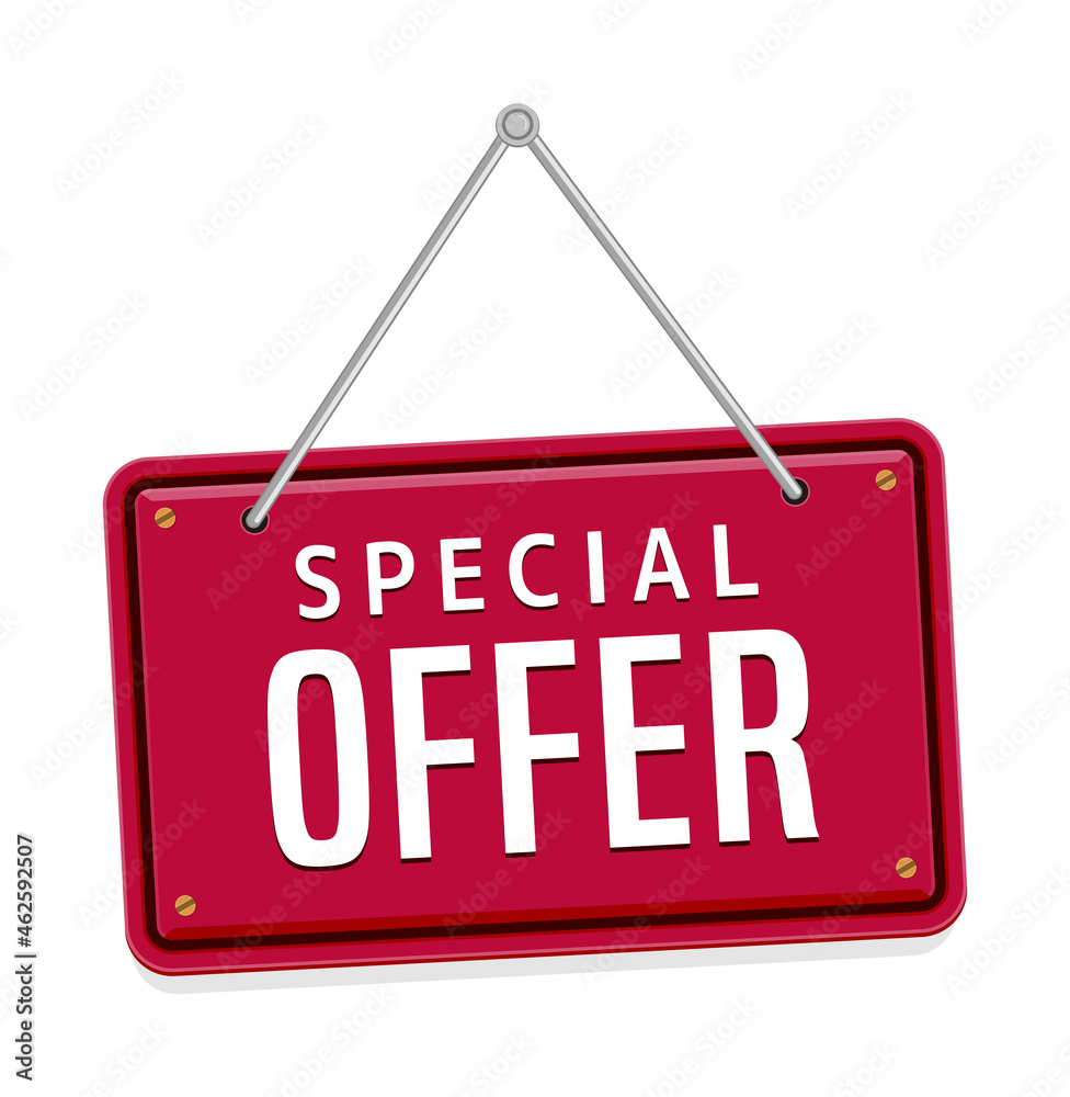 Special offer icon illustration set for ecommerce site etc. (hanging signboard motif ) Special offer icon illustration set for ecommerce site etc. (hanging signboard motif )