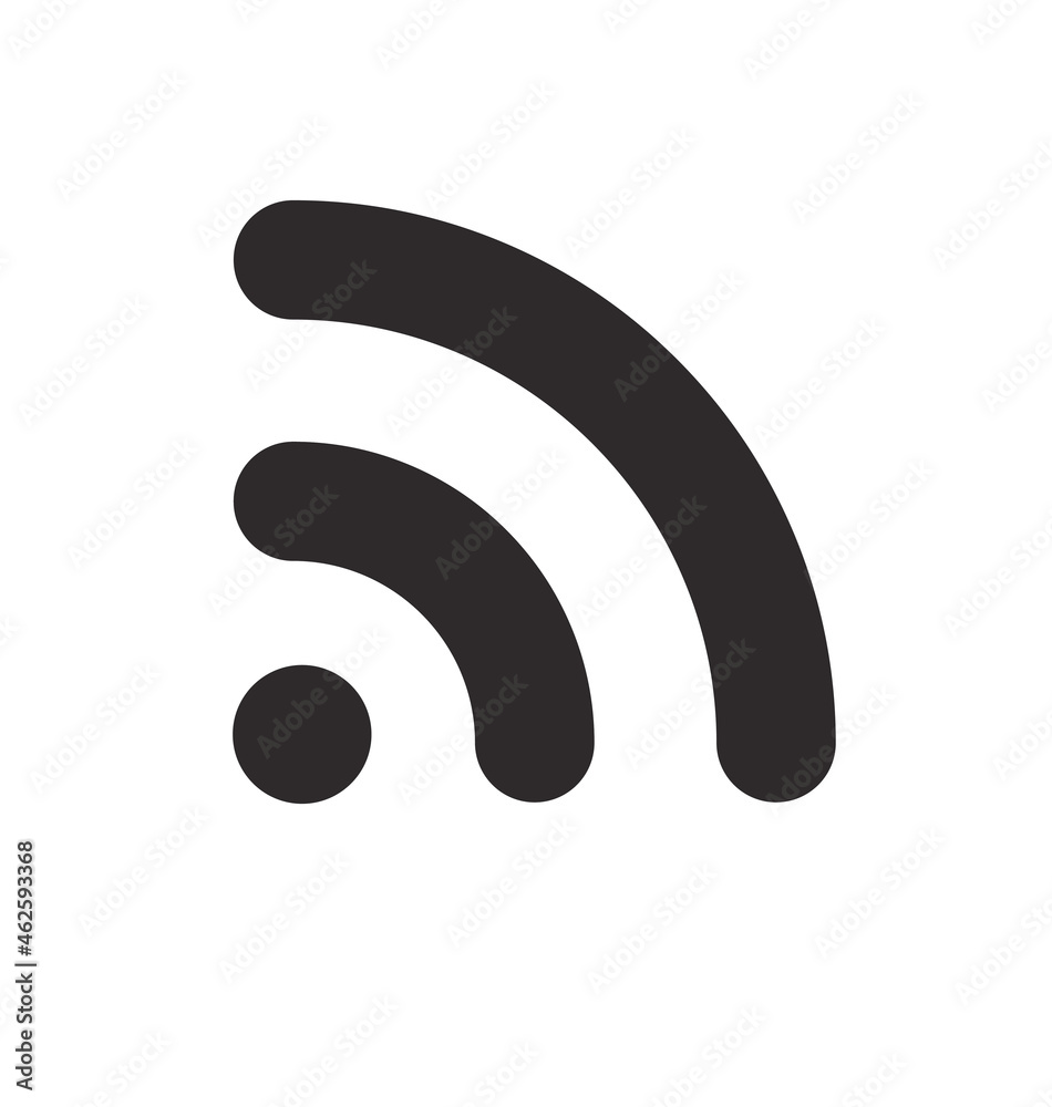 simple classic wifi signal icon simple classic wifi signal icon