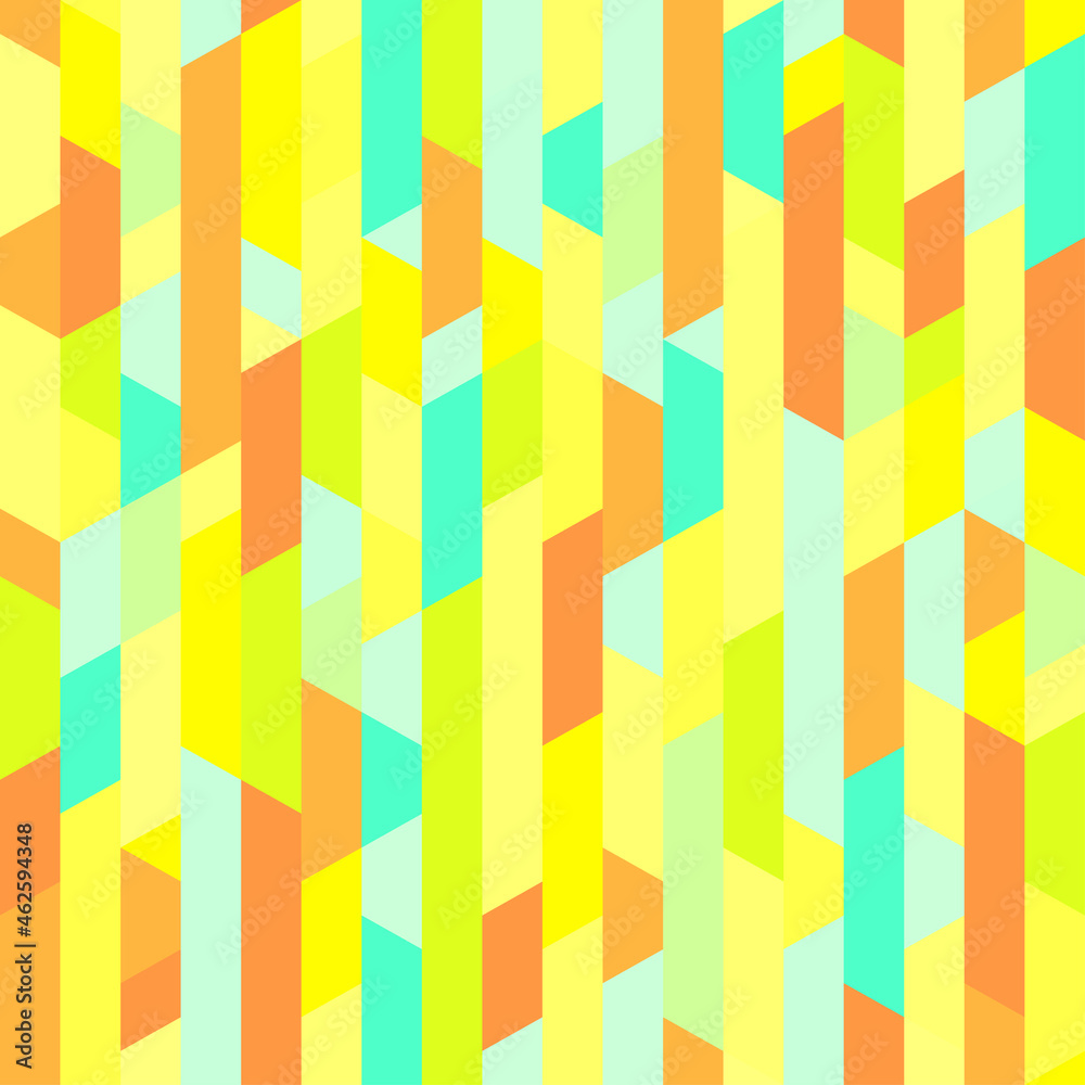Tiled background. Geometric colored pattern. Abstract wallpaper. Seamless striped texture with segments. Print for banners, posters, flyers and textiles. Greeting cards. Doodle for design