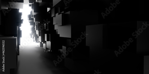 Abstract 3d futuristic corr...