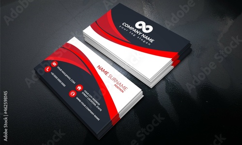 Modern smart colour full business card design