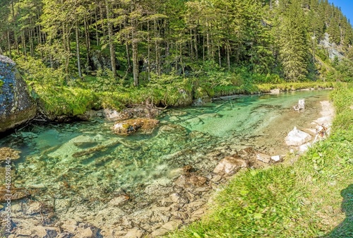 Panorama from Weisspriachtal in Salzburger Land in Austria photo