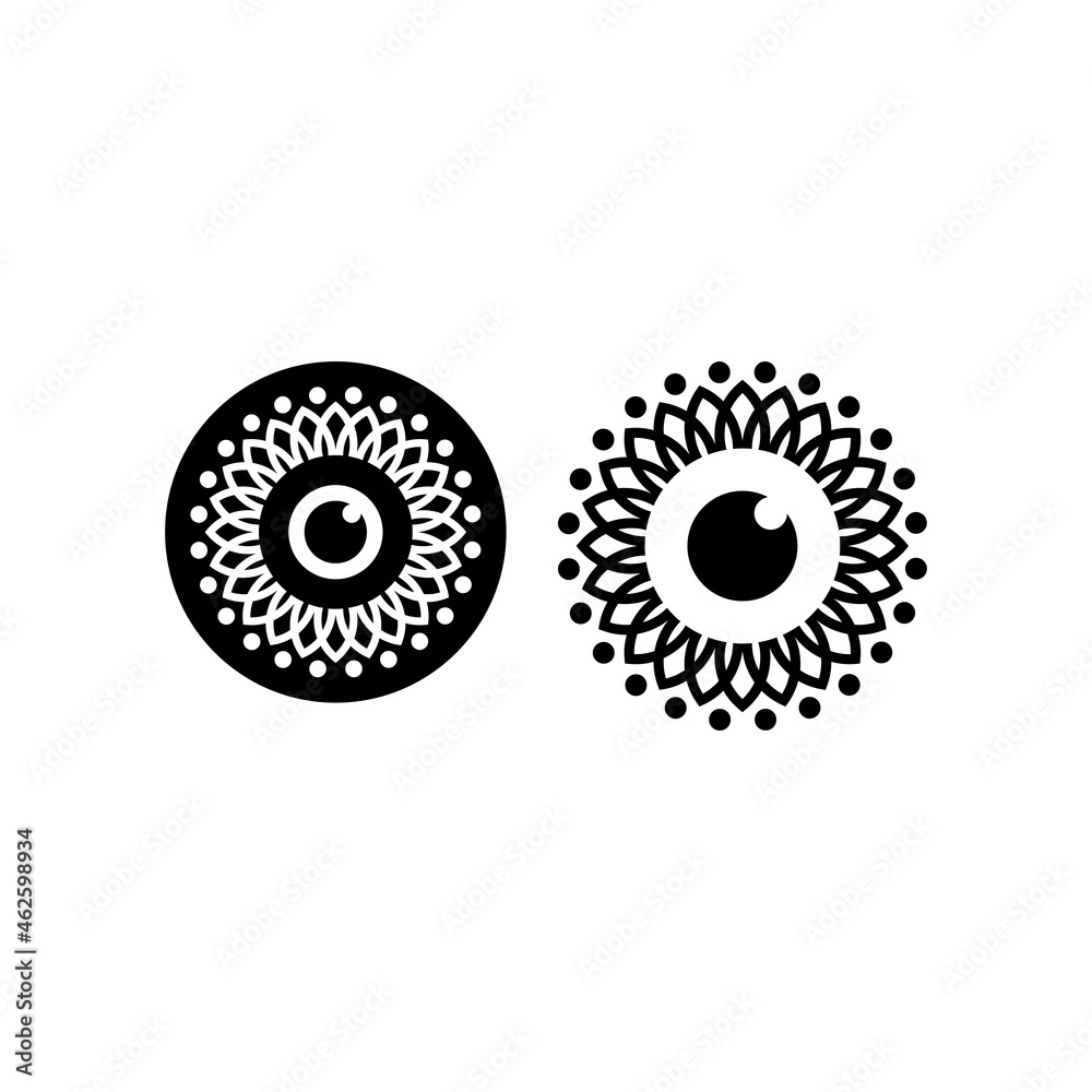 Illustration vector graphic template of eyes icon logo