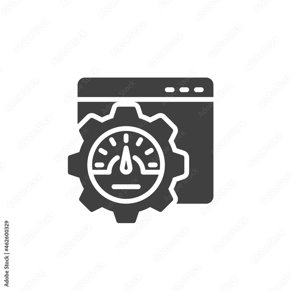Website optimization vector icon Website optimization vector icon