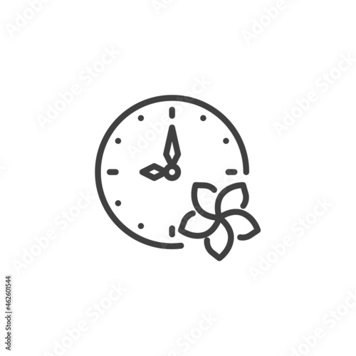 Spa treatments time line icon