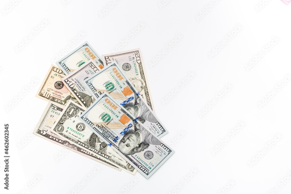 Money US dollars banknotes, a lot of different money. Bitcoin exchange for dollar inflation. Worldwide cryptocurrency and digital payment system. Availability Money US dollars banknotes, a lot of different money. Bitcoin exchange for dollar inflation. Worldwide cryptocurrency and digital payment system. Availability