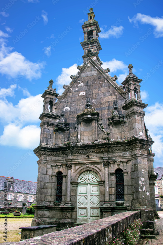 Saint-Thégonnec. Arrière de l'église de l'enclos paroissial. Finistère. Bretagne	