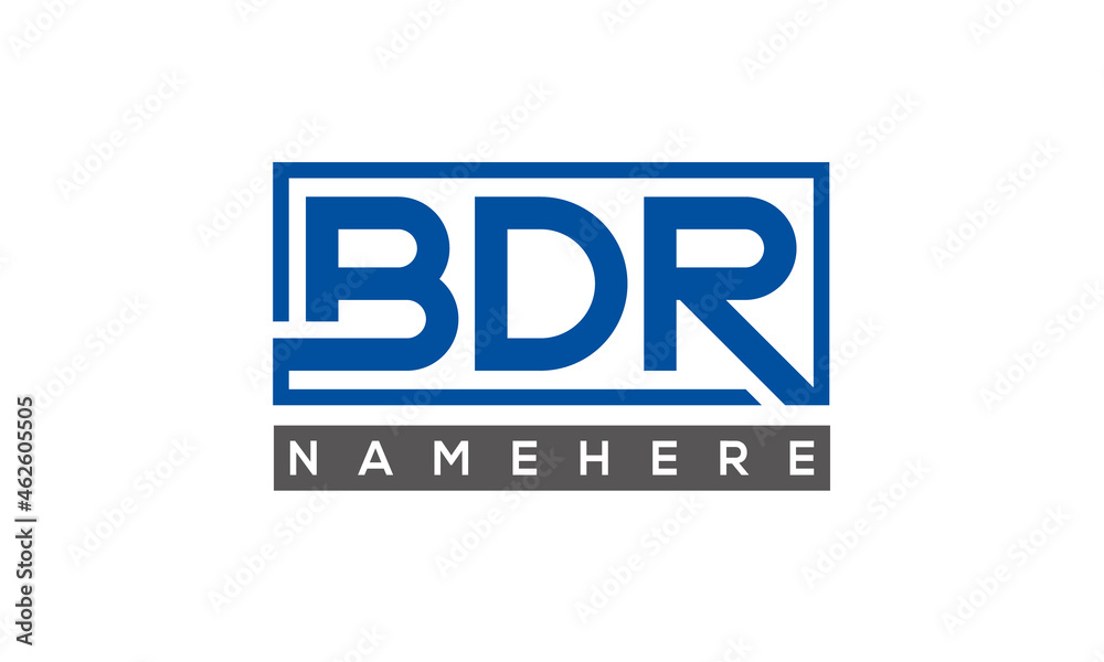 BDR creative three letters logo BDR creative three letters logo